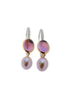 Mimí Leela White/Rose Gold Diamonds Amethyst and Pearls Earrings (0299C3AB) | Bandiera Jewellers Toronto and Vaughan