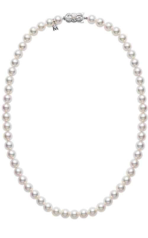 Mikimoto Necklace Akoya Pearl White 6.5x6mm A (U65116W) | Bandiera Jewellers Toronto and Vaughan