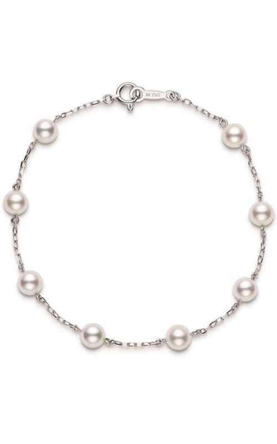 Mikimoto Tin Cup Bracelet 5mm A+ PD129WP055 | Bandiera Jewellers Toronto and Vaughan