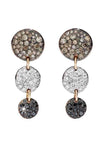 Pomellato Sabbia Earrings with Brown, White and Black Diamond (POB2040O7000D3B00) | Bandiera Jewellers Toronto and Vaughan