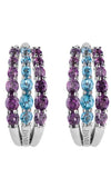 Damiani Gaia Earrings White Gold, Amethysts and Blue Topaz (20046571) | Bandiera Jewellers Toronto and Vaughan