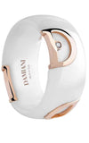 Damiani D.Icon Ring White Ceramic, Pink Gold and Diamond (20045775) | Bandiera Jewellers Toronto and Vaughan