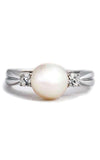 Mikimoto Classic Ring Akoya Pearl White (PRH5363DW) | Bandiera Jewellers Toronto and Vaughan