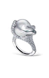 Mikimoto Ring Baroque Pearl White (MRA10003NDXW) | Bandiera Jewellers Toronto and Vaughan