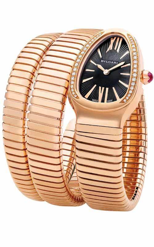 Bulgari Serpenti Double-Twirl Pink Gold and Diamonds Ladies Watch (101814) | Bandiera Jewellers Toronto and Vaughan