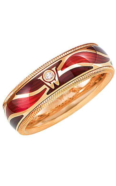 Wellendorff Fire`s Sheen Ring Yellow Gold and Enamel (607214) | Bandiera Jewellers Toronto and Vaughan