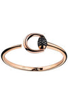 Gucci Horsebit Bangle Bracelet Pink Gold and Black Diamonds (YBA286654004017) | Bandiera Jewellers Toronto and Vaughan