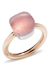 Pomellato Nudo Ring Rose Gold, White Gold and Pink Quartz (PAA1100O6000000QR) | Bandiera Jewellers Toronto and Vaughan