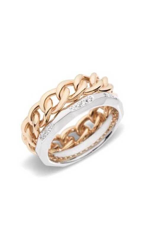 Pomellato Milano Assoluto Ring Rose Gold, White Gold and Diamonds (A.B509/B9/O7) | Bandiera Jewellers Toronto and Vaughan
