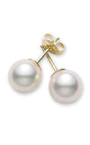 Mikimoto Everyday Essentials Stud Earrings Akoya Pearl White 6mm A quality (PES601K) | Bandiera Jewellers Toronto and Vaughan