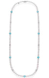 Mikimoto Color Gem Collection Strand Akoya Pearls and Turquoise (MNA10062AZXW) | Bandiera Jewellers Toronto and Vaughan