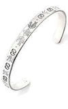 GUCCI Icon Blooms Bangle in White Gold and Enamel YBA434528003016 | Bandiera Jewellers Toronto and Vaughan