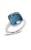 Pomellato Nudo Ring White Gold, Blue Topaz and Diamonds (PAB4010O6000DB0TL) | Bandiera Jewellers Toronto and Vaughan