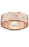 GUCCI Icon Blooms Ring in Pink Gold and Enamel YBC434525002013 | Bandiera Jewellers Toronto and Vaughan