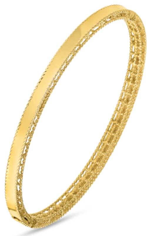 Roberto Coin Princess Bangle Yellow Gold (7771360AYBA0) | Bandiera Jewellers Toronto and Vaughan