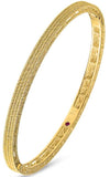 Roberto Coin Barocco Yellow Gold Bangle (7771361AYBA0) | Bandiera Jewellers Toronto and Vaughan