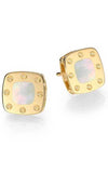 Roberto Coin Pois Mois Stud Earrings Yellow Gold and Mother of Pearl (777975AYERMP) | Bandiera Jewellers Toronto and Vaughan