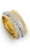 Marco Bicego Goa Ring Yellow, White Gold and Diamonds (AG315-B) | Bandiera Jewellers Toronto and Vaughan