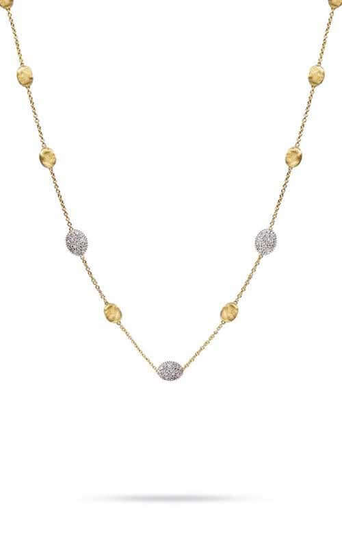 Marco Bicego Siviglia Necklace Yellow Gold and Diamonds (CB1838) | Bandiera Jewellers Toronto and Vaughan