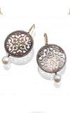 Mimi Shelley Rose Gold, Silver, Mother of Pearl and Diamonds Earrings (O503C1B) | Bandiera Jewellers Toronto and Vaughan
