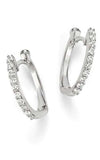 Roberto Coin Baby Hoops White Gold and Diamonds Earrings (000466AWERX0) | Bandiera Jewellers Toronto and Vaughan