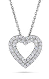 Roberto Coin Double Heart White Gold and Diamonds Pendant (000903AWCHX0) | Bandiera Jewellers Toronto and Vaughan