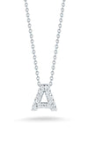 Roberto Coin Love Letter A Pendant White Gold and Diamonds (001634AWCHXA) | Bandiera Jewellers Toronto and Vaughan