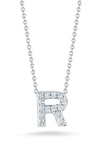 Roberto Coin Love Letter R White Gold and Diamonds Pendant (001634AWCHXR) | Bandiera Jewellers Toronto and Vaughan