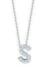 Roberto Coin Love Letter S White Gold and Diamonds Pendant (001634AWCHXS) | Bandiera Jewellers Toronto and Vaughan