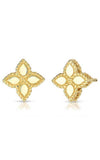 Roberto Coin Princess Flower Earrings Yellow Gold 7771377AYER0 | Bandiera Jewellers Toronto and Vaughan