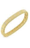 Roberto Coin Princess Bangle Yellow Gold and Diamond 7771211AYBAX | Bandiera Jewellers Toronto and Vaughan
