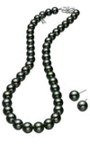 Mikimoto Strand Necklace& Stud Earrings Black South Sea Pearl Special Edition Set (XNG10516BRV11057) | Bandiera Jewellers Toronto and Vaughan