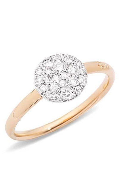 Pomellato Sabbia Ring Rose Gold and White Diamond (PAB4070O7000DB000) | Bandiera Jewellers Toronto and Vaughan