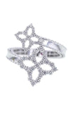 Roberto Coin Princess Flower Ring White Gold and Diamonds (8882360AW65X) | Bandiera Jewellers Toronto and Vaughan