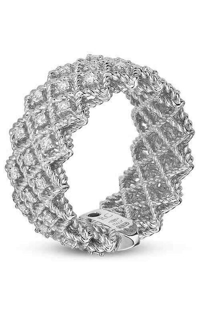 Roberto Coin New Barocco Ring White Gold and Diamond (7771650AW65X) | Bandiera Jewellers Toronto and Vaughan
