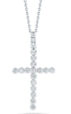 Roberto Coin Cross Pendant White Gold and Diamond (001407AWCHX0) | Bandiera Jewellers Toronto and Vaughan