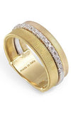 Marco Bicego Masai Ring 3 Rows Yellow Gold and Diamond (AG325 B) | Bandiera Jewellers Toronto and Vaughan