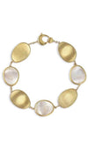 Marco Bicego Lunaria Bracelet Yellow Gold and White Mother of Pearl (BB2099 MPW) | Bandiera Jewellers Toronto and Vaughan