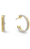 Marco Bicego Masai Earrings 2 Row Yellow Gold and Diamond (OG337 B) | Bandiera Jewellers Toronto and Vaughan