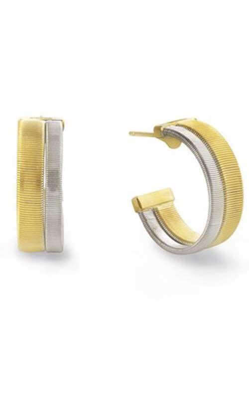 Marco Bicego Masai Earrings 2 Row Yellow and White Gold (OG339) | Bandiera Jewellers Toronto and Vaughan