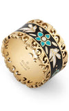 Gucci Icon Blooms Yellow Gold and Enamel Ring (YBC479370001014) | Bandiera Jewellers Toronto and Vaughan