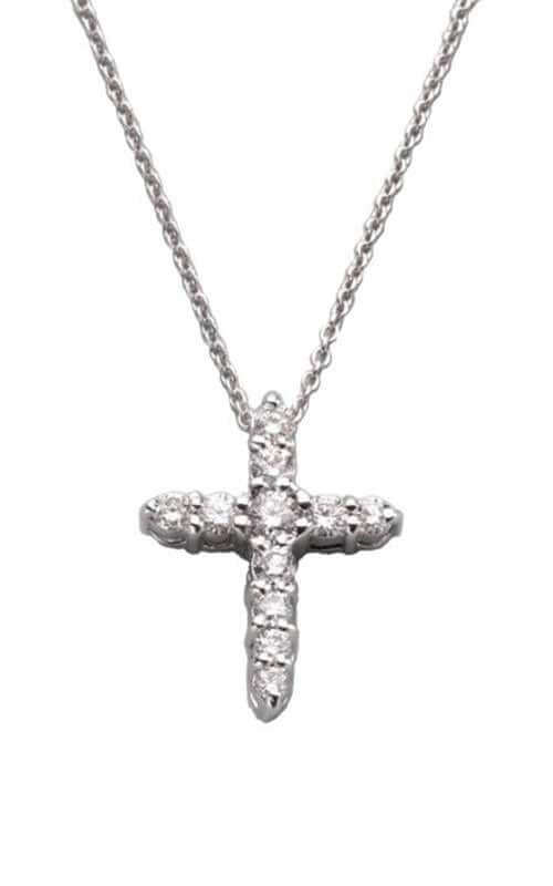 Roberto Coin Cross Pendant with Diamonds (001857AWCHX0) | Bandiera Jewellers Toronto and Vaughan