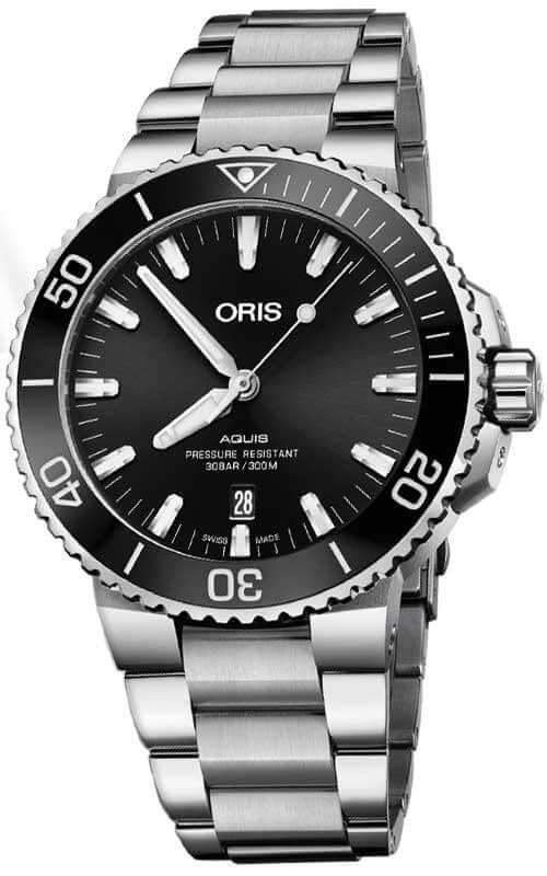 100%新品最新作 ヤフオク! - ORIS AQUIS デイト 01 733 7730 4154-07 8