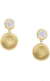 Marco Bicego Jaipur Gold & Diamond Small Drop Earrings OB1569 B Y | Bandiera Jewellers Toronto and Vaughan