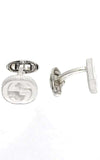 Gucci Large Interlocking-G Silver Cufflinks (YBE49901000100U) | Bandiera Jewellers Toronto and Vaughan