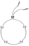Mikimoto White Gold and Akoya Pearl Bracelet (MDQ10025ADXW) | Bandiera Jewellers Toronto and Vaughan