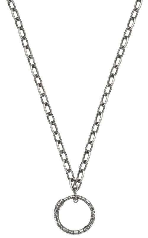 Gucci Ouroboros Silver Snake Pendant (YBB52459800100U) | Bandiera Jewellers Toronto and Vaughan