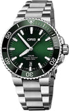 Oris Aquis Date Green Dial Watch 01 733 7730 4157-07 8 24 05PEB | Bandiera Jewellers Toronto and Vaughan