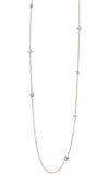Mimi Freevola Gold, Turquoise and Kogolong Necklace (CXM245R8P191) | Bandiera Jewellers Toronto and Vaughan