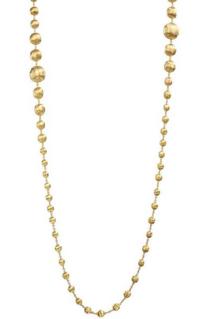 Marco Bicego Africa Gold Graduated Double Wave Necklace (CB1417) | Bandiera Jewellers Toronto and Vaughan